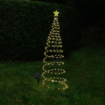 lusailstore - Solar LED Metal Christmas Tree