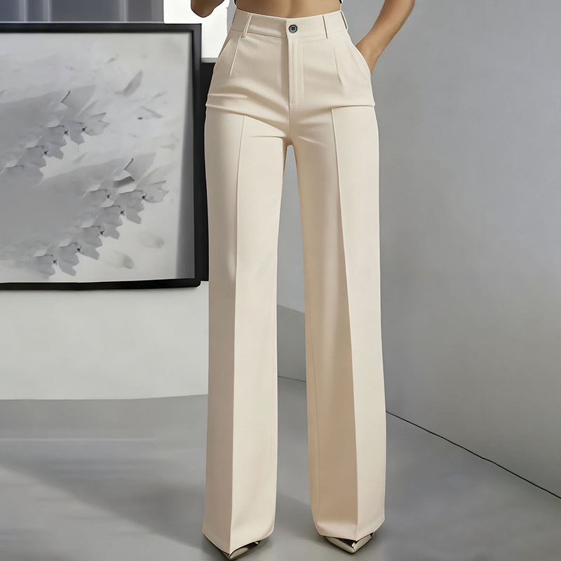 lusailstore -Women's High Waisted Slim Formal Pants