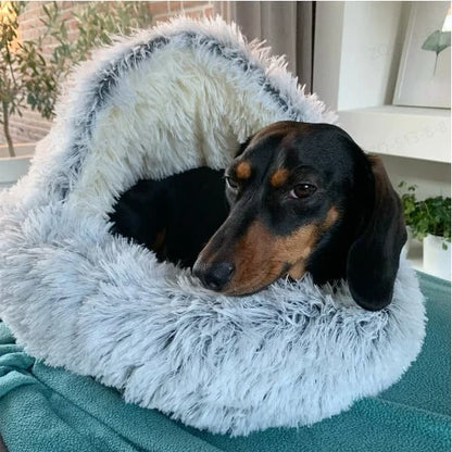 lusailstore - pet bed round plush