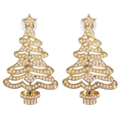 lusailstore - Shiny Christmas Tree Earrings