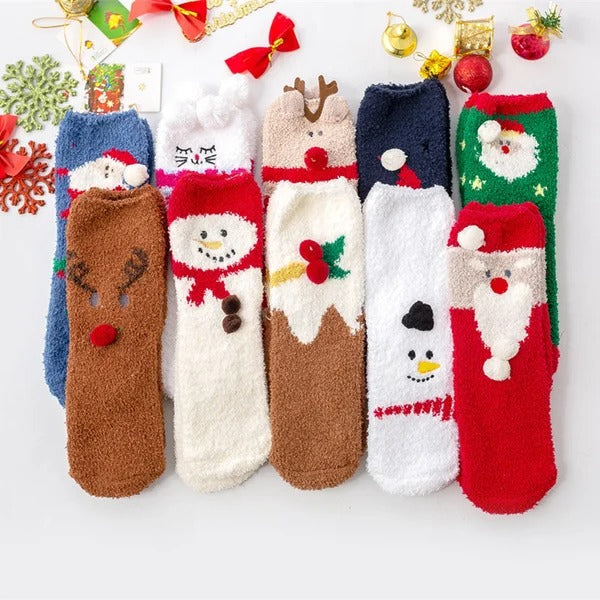 lusailstore - Cute Christmas Style Thick Warm Socks