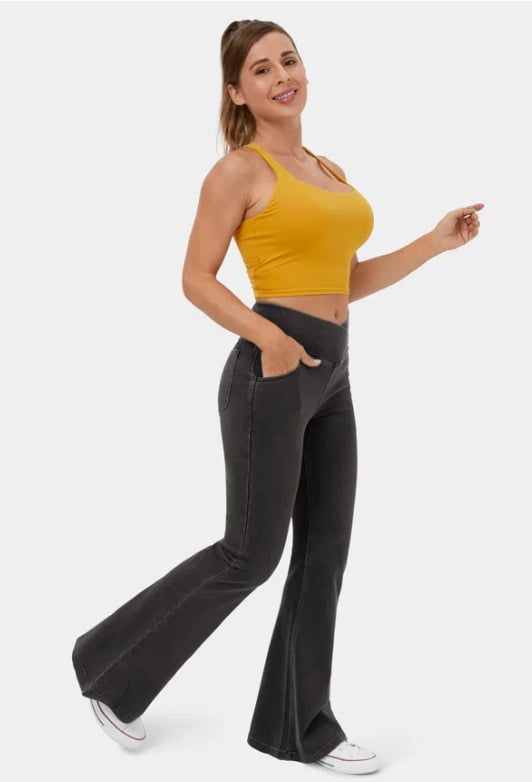 lusailstore - high waist flare jeans