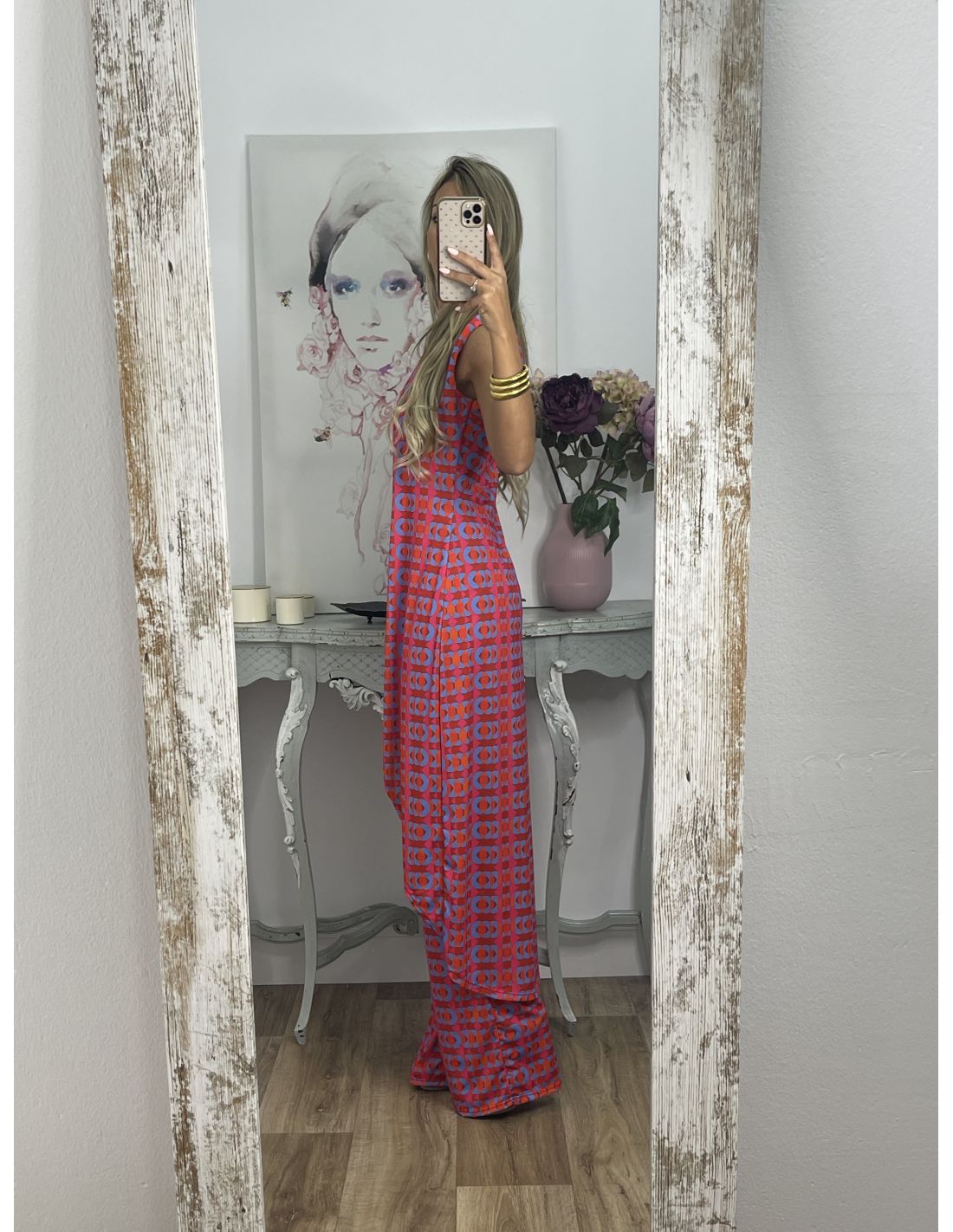 lusailstore- New Arrival Abstract Printed Comfy Suit For Women