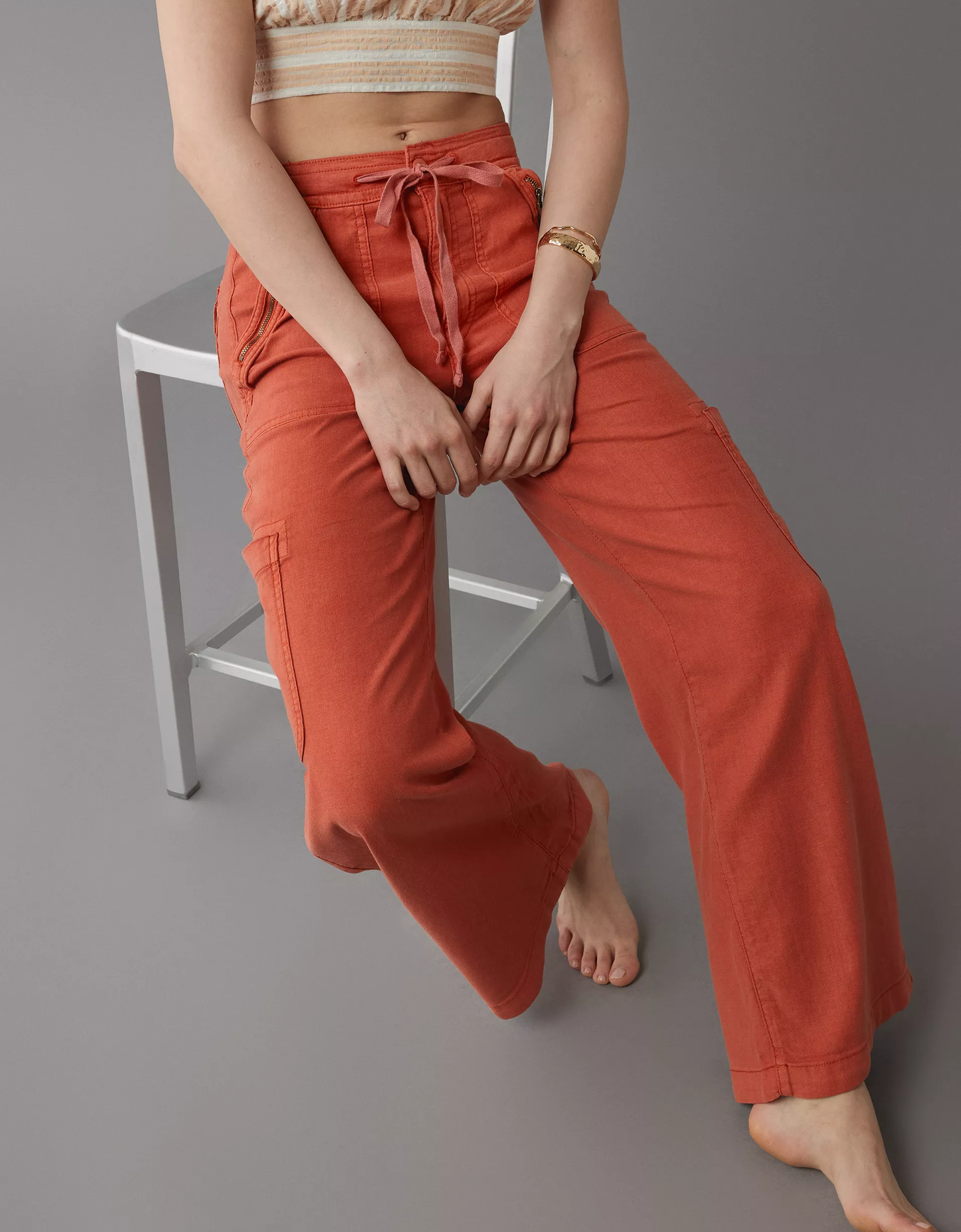 lusailstore - Linen-blend wide-leg overalls