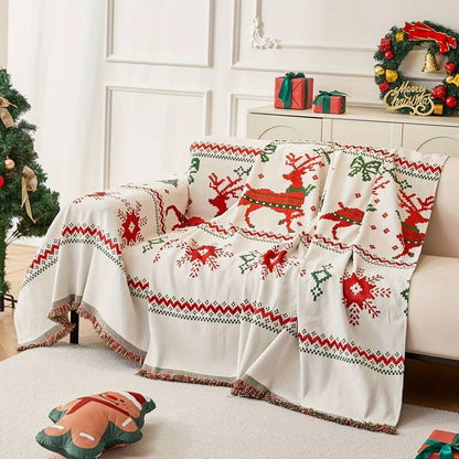 lusailstore - christmas themed sofa cover