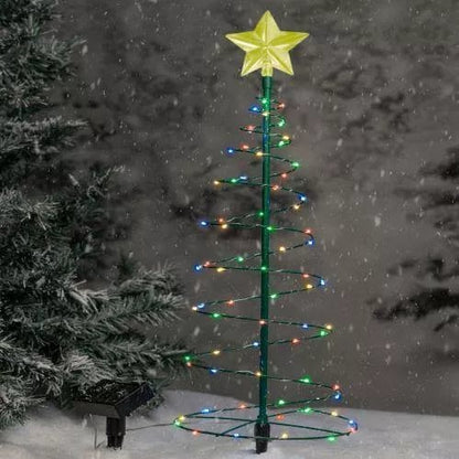 lusailstore - Solar LED Metal Christmas Tree