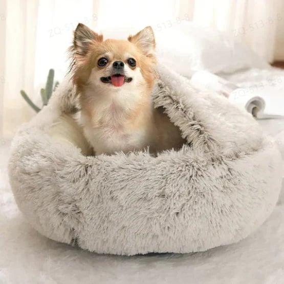 lusailstore - pet bed round plush