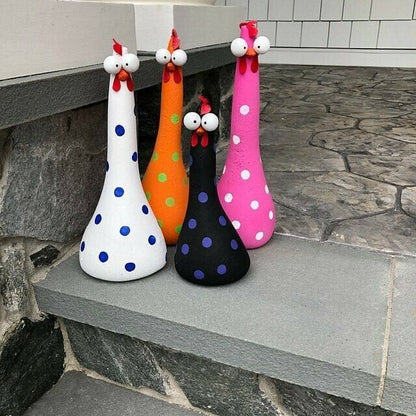 lusailstore - long neck big eye chicken ornaments decor