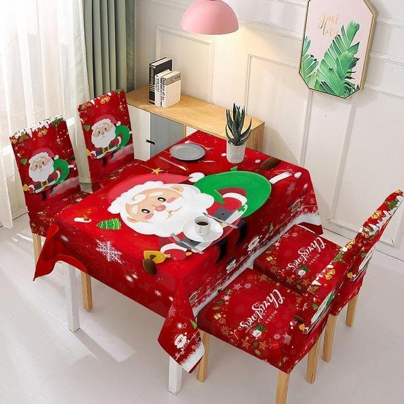 lusailstore - christmas tablecloth chair sets