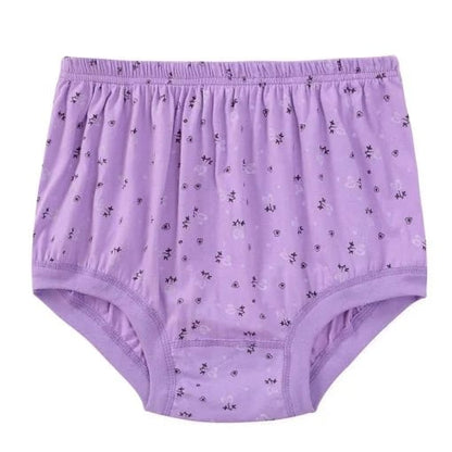 lusailstore -Plus size high-waisted women's pure cotton underwear