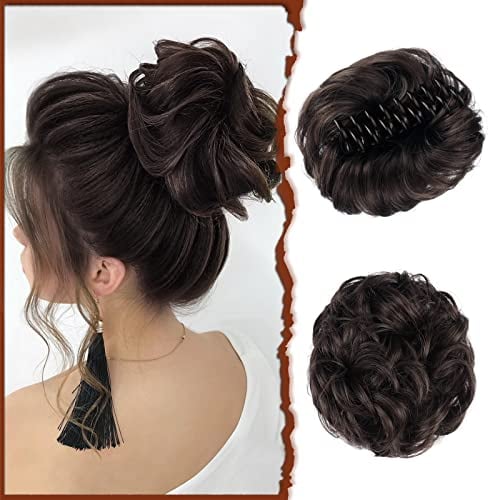 lusailstore-Claw Clip Messy Bun Hair Piece