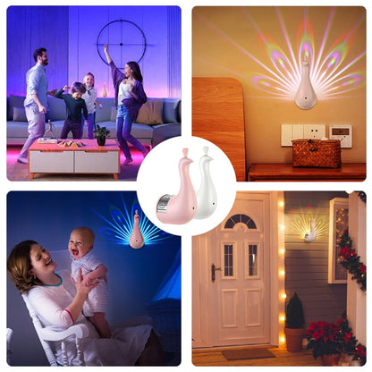 lusailstore - peacock led projection light
