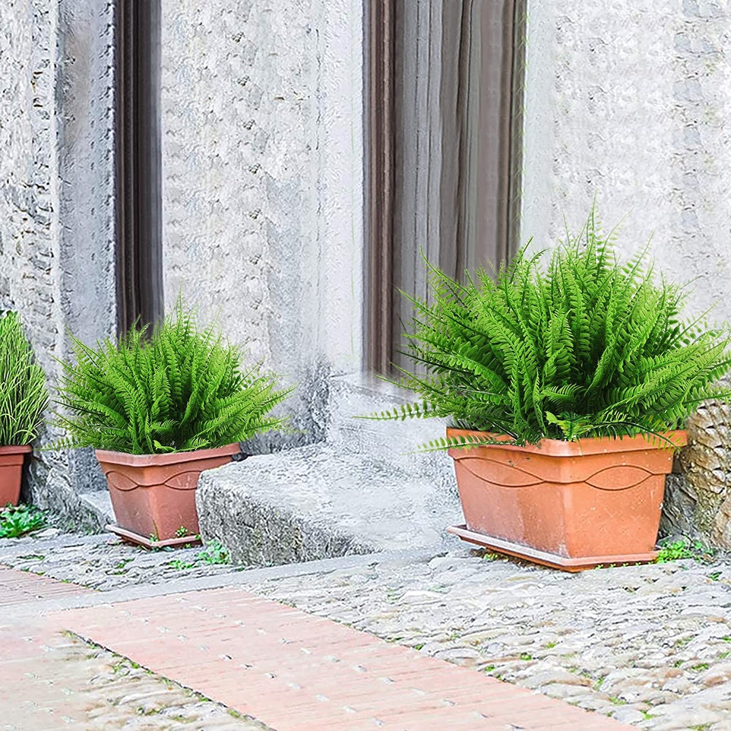 lusailstore-UV Resistant Lifelike Artificial Boston Fern