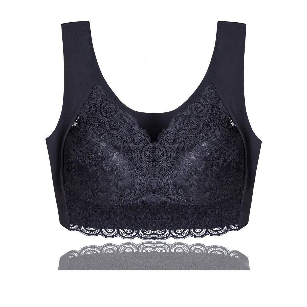 💖Buy 2 Get 1 Free (3 pcs)🎁Elegant Lace Lift-up Plus Size Wireless Breathable Vest Bra