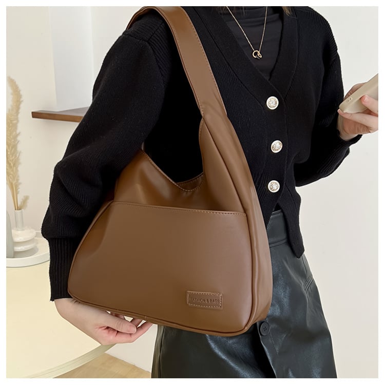 lusailstore - Simple PU leather tote bag