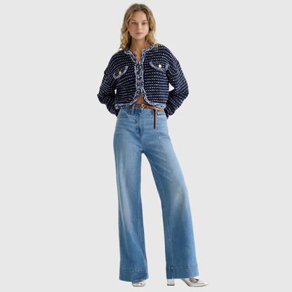 lusailstore - Tall Wide Leg Denim Trouser