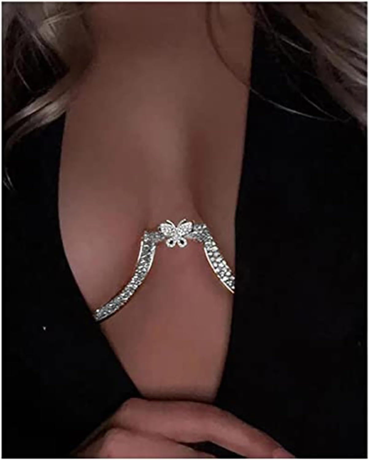 lusailstore - Sexy butterfly-shaped chest necklace