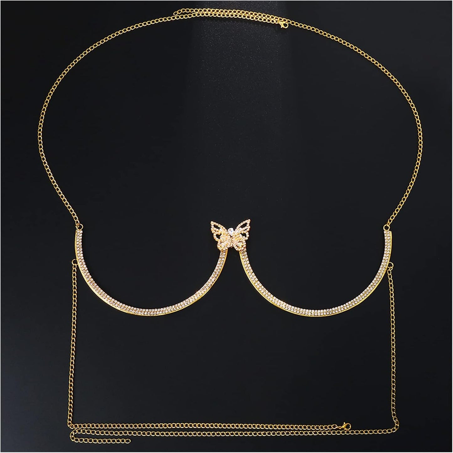 lusailstore - Sexy butterfly-shaped chest necklace