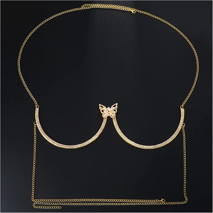 lusailstore - Sexy butterfly-shaped chest necklace