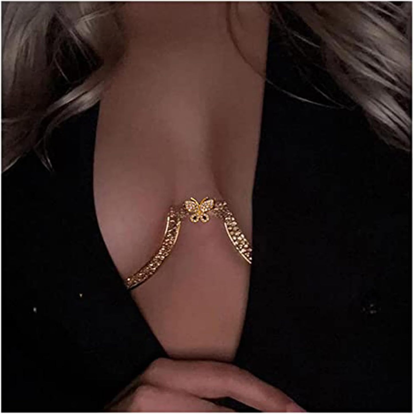 lusailstore - Sexy butterfly-shaped chest necklace