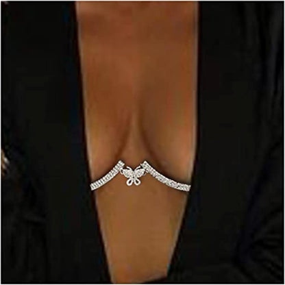 lusailstore - Sexy butterfly-shaped chest necklace