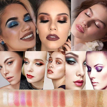 lusailstore - 10 Colors Sparkle Shimmer Eyeshadow Palette