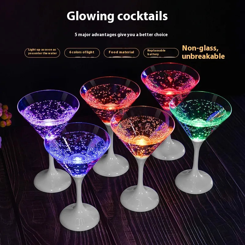 lusailstore - led light wine glasses