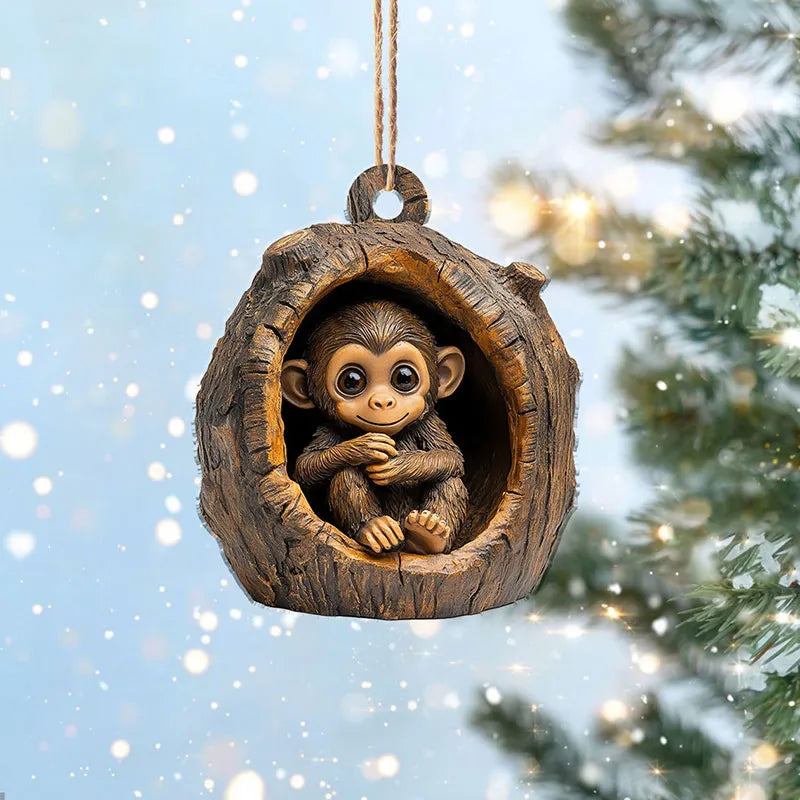 lusailstore - forest animal christmas tree decorations