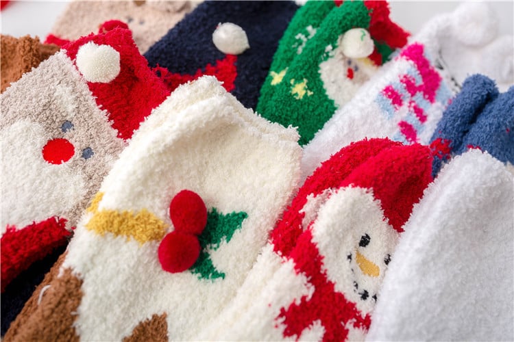 lusailstore - Cute Christmas Style Thick Warm Socks