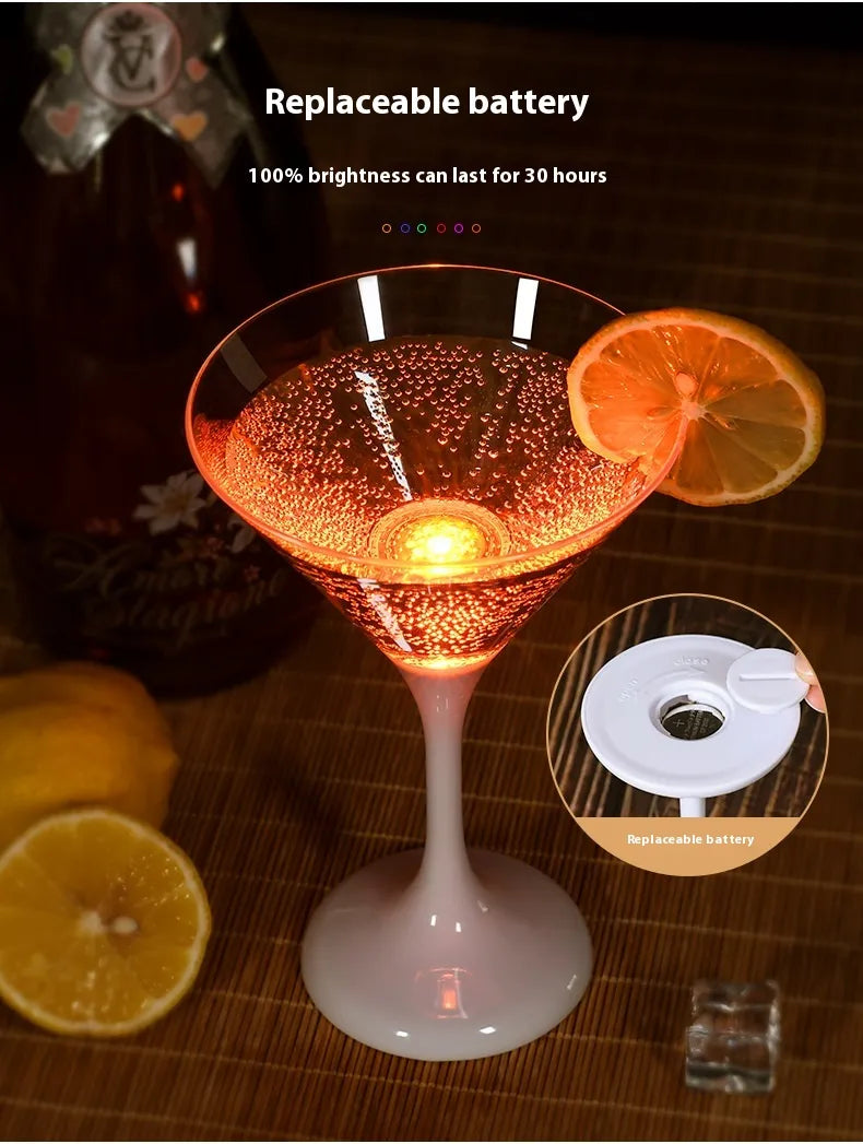 lusailstore - led light wine glasses