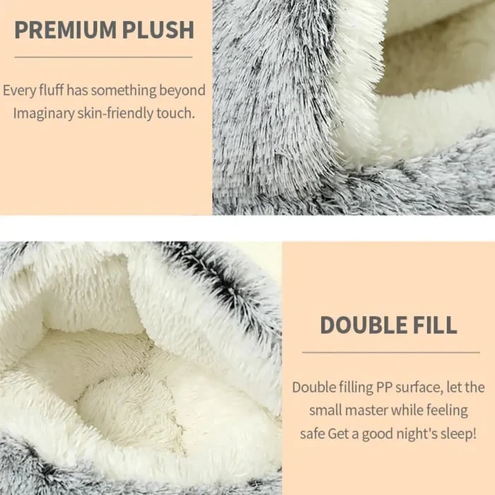 lusailstore - pet bed round plush