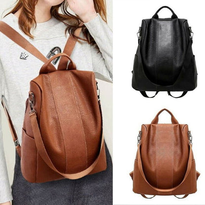 lusailstore - Limited Leather Ladies Anti-theft Backpack