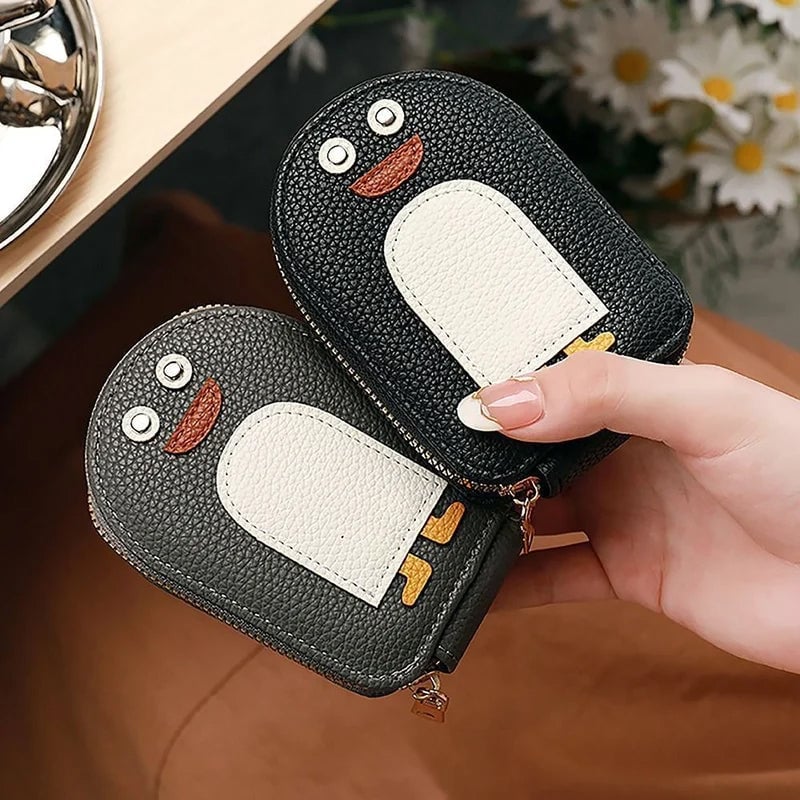 lusailstore - Cute Penguins PU Credit Card Coin Wallet