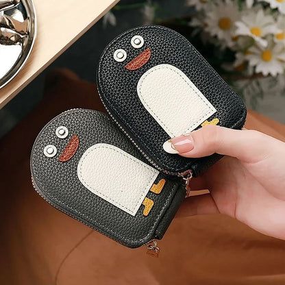 lusailstore - Cute Penguins PU Credit Card Coin Wallet