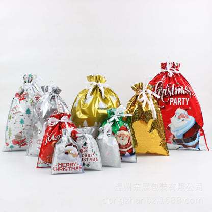 lusailstore - merry pouch christmas drawstring gift bags