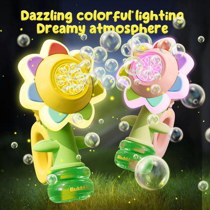 lusailstore - seven color flower bubble machine
