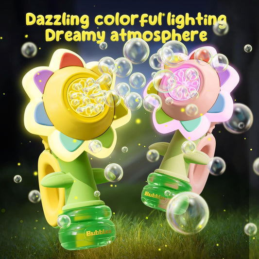 lusailstore - seven color flower bubble machine
