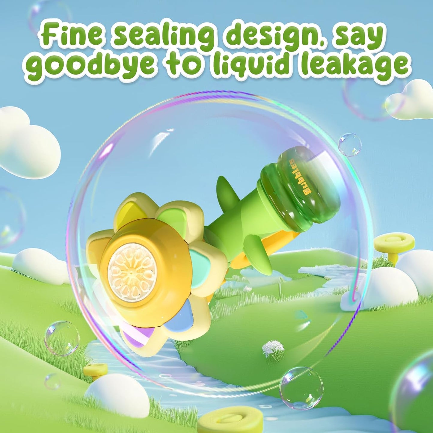 lusailstore - seven color flower bubble machine
