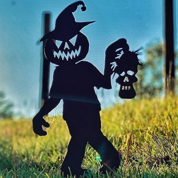 lusailstore- Halloween Yard Decor Metal  Art