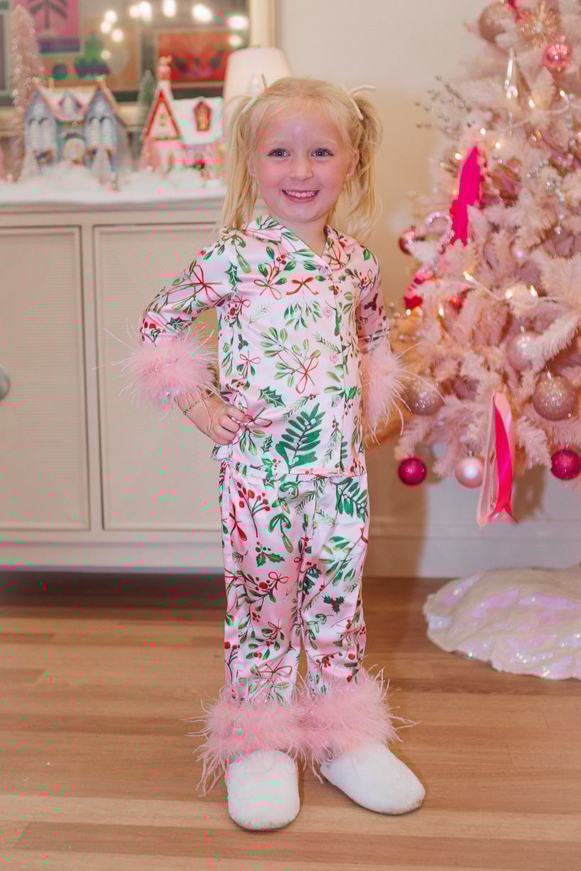 lusailstore - Bianca Pink Christmas Pajama Set