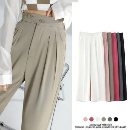 lusailstore - Woman's Casual Full-Length Loose Pants