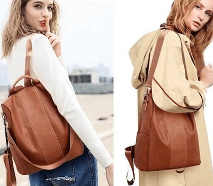 lusailstore - Limited Leather Ladies Anti-theft Backpack