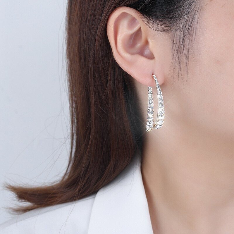 lusailstore - Cross Curved Earrings