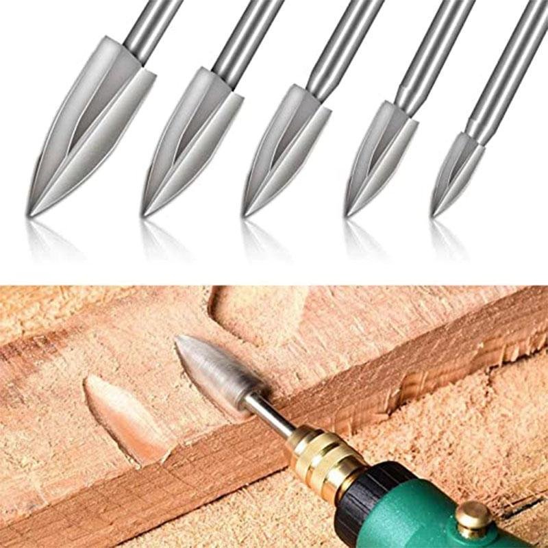 lusailstore - 5-piece woodcarving drill bit sets