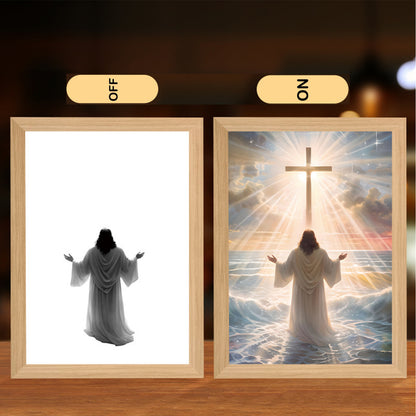 lusailstore - 4D LED Painted Jesus Night Light