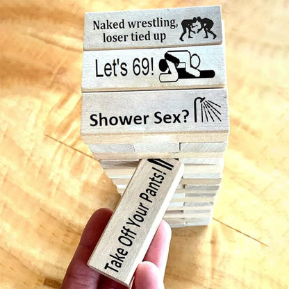 lusailstore - Naughty Block Tower Jenga Game
