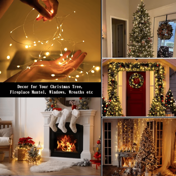 lusailstore - Solar Christmas LED Firefly Flashing Light String