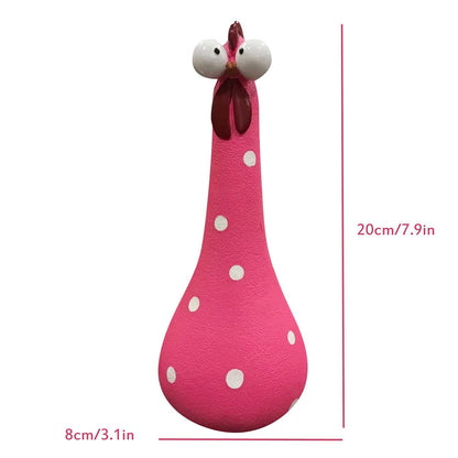 lusailstore - long neck big eye chicken ornaments decor