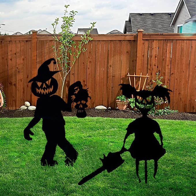 lusailstore- Halloween Yard Decor Metal  Art