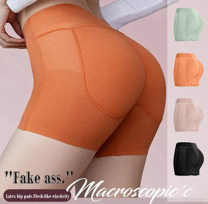 lusailstore - Latex False Buttocks Square Angle Underwear